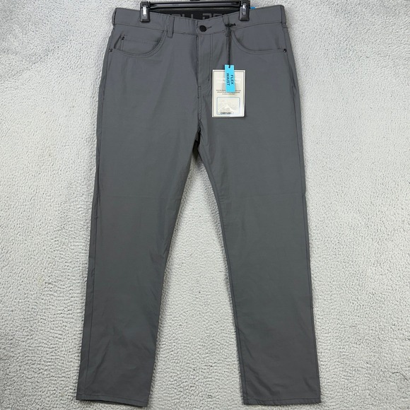 Denali Mens Hiking Pants 34X30 Gray Nylon Blend Stretch 5 Pockets Outdoor NEW‎